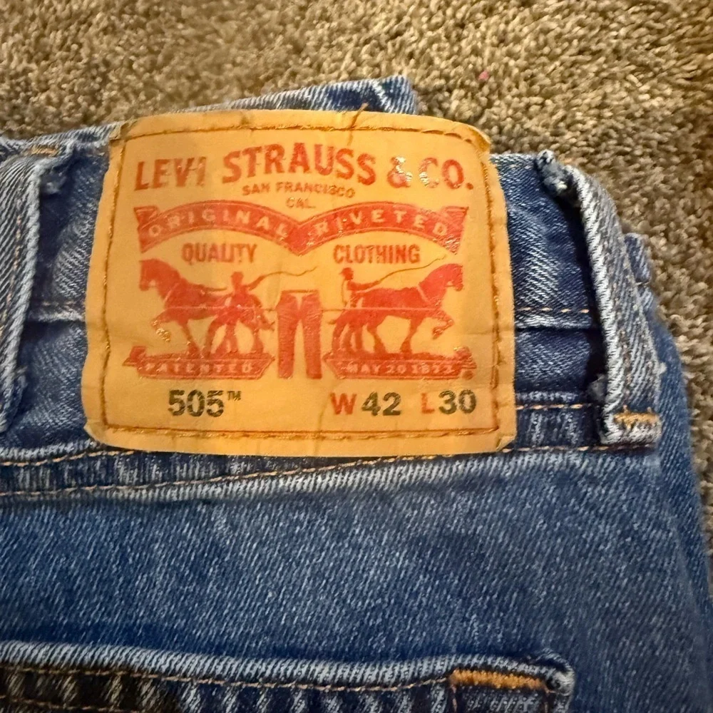 Levi's Classic Straight Blue Jeans. Size 42x30